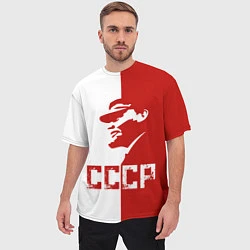 Футболка оверсайз мужская Ленин СССР, цвет: 3D-принт — фото 2