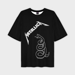 Футболка оверсайз мужская Metallica - snake, цвет: 3D-принт