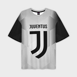 Футболка оверсайз мужская FC Juventus: Silver Original, цвет: 3D-принт