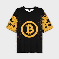 Мужская футболка оверсайз Bitcoin Master
