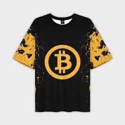 Мужская футболка оверсайз Bitcoin Master