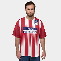 Футболка оверсайз мужская FC Atletico Madrid: Griezmann Home 18/19, цвет: 3D-принт — фото 2
