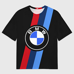 Футболка оверсайз мужская BMW 2021 M SPORT БМВ М СПОРТ, цвет: 3D-принт