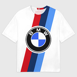Мужская футболка оверсайз BMW M: White Sport