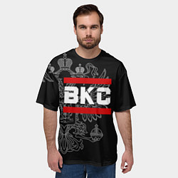 Футболка оверсайз мужская ВКС: герб РФ, цвет: 3D-принт — фото 2