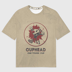 Футболка оверсайз мужская Cuphead: One Touch Cup, цвет: 3D-принт