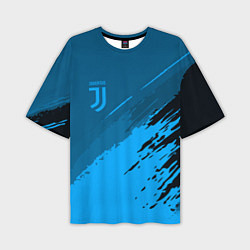 Мужская футболка оверсайз FC Juventus: Blue Original