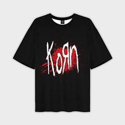 Мужская футболка оверсайз Korn: Blood