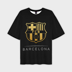 Мужская футболка оверсайз Barcelona Gold Edition