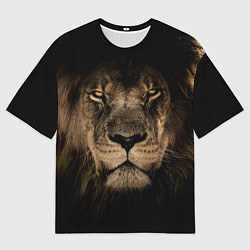 Футболка оверсайз мужская Львиный взгляд, цвет: 3D-принт