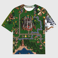 Футболка оверсайз мужская Heroes III: Map, цвет: 3D-принт
