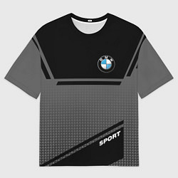 Мужская футболка оверсайз BMW SPORT БМВ СПОРТ