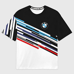 Футболка оверсайз мужская BMW BRAND COLOR БМВ, цвет: 3D-принт