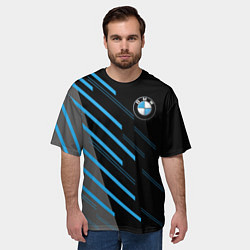 Футболка оверсайз мужская BMW SPORT, цвет: 3D-принт — фото 2