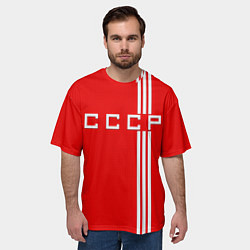 Футболка оверсайз мужская Cборная СССР, цвет: 3D-принт — фото 2