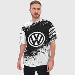 Футболка оверсайз мужская Volkswagen: Black Spray, цвет: 3D-принт — фото 2