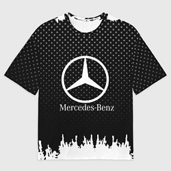 Футболка оверсайз мужская Mercedes-Benz: Black Side, цвет: 3D-принт