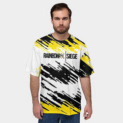 Футболка оверсайз мужская Rainbow Six Siege: Yellow, цвет: 3D-принт — фото 2