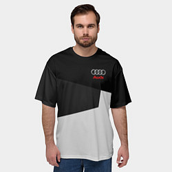 Футболка оверсайз мужская Audi Sport, цвет: 3D-принт — фото 2