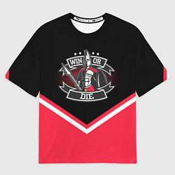 Футболка оверсайз мужская FCSM: Win or Die!, цвет: 3D-принт