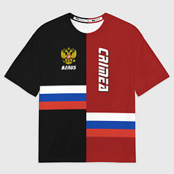 Мужская футболка оверсайз Crimea, Russia