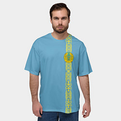 Футболка оверсайз мужская I Love Kazakhstan, цвет: 3D-принт — фото 2