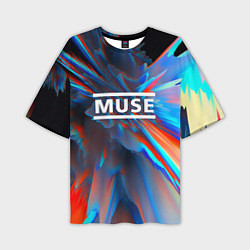 Мужская футболка оверсайз Muse: Colour Abstract