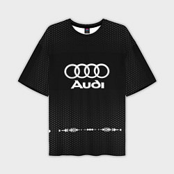 Мужская футболка оверсайз Audi: Black Abstract