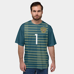 Футболка оверсайз мужская Акинфеев домашняя ЧМ-2018, цвет: 3D-принт — фото 2