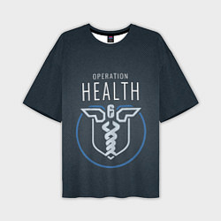 Мужская футболка оверсайз R6S: Operation Health