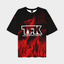 Мужская футболка оверсайз Thousand Foot Krutch: Red Flame
