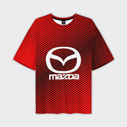 Мужская футболка оверсайз Mazda: Red Carbon