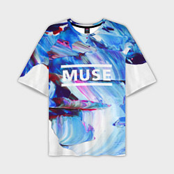 Мужская футболка оверсайз MUSE: Blue Colours
