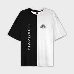 Мужская футболка оверсайз Maybach: B&W