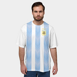 Футболка оверсайз мужская Сборная Аргентины, цвет: 3D-принт — фото 2