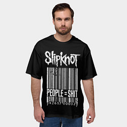Футболка оверсайз мужская Slipknot: People Shit, цвет: 3D-принт — фото 2