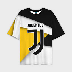 Футболка оверсайз мужская FC Juventus, цвет: 3D-принт