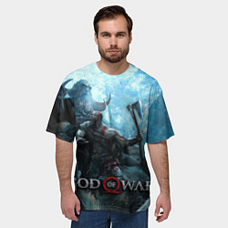 Футболка оверсайз мужская God of War: Dynasty, цвет: 3D-принт — фото 2