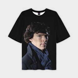 Мужская футболка оверсайз Sherlock