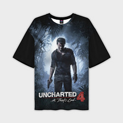 Мужская футболка оверсайз Uncharted 4: A Thief's End