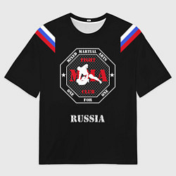 Футболка оверсайз мужская MMA Russia, цвет: 3D-принт