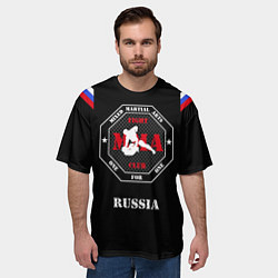 Футболка оверсайз мужская MMA Russia, цвет: 3D-принт — фото 2