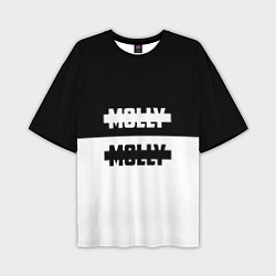 Мужская футболка оверсайз Molly: Black & White