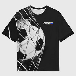 Футболка оверсайз мужская Болельщик России, цвет: 3D-принт