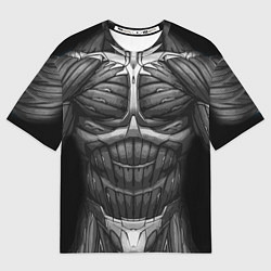Мужская футболка оверсайз Экзоскелет