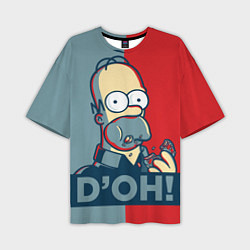 Мужская футболка оверсайз Homer Simpson DOH!