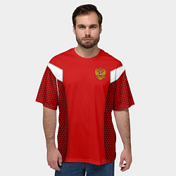 Футболка оверсайз мужская Russian Team: WC 2018, цвет: 3D-принт — фото 2