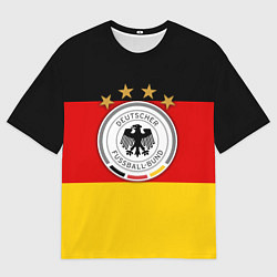 Футболка оверсайз мужская Немецкий футбол, цвет: 3D-принт