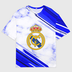 Футболка оверсайз мужская Real Madrid, цвет: 3D-принт