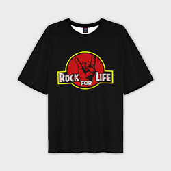 Футболка оверсайз мужская Rock for Life, цвет: 3D-принт